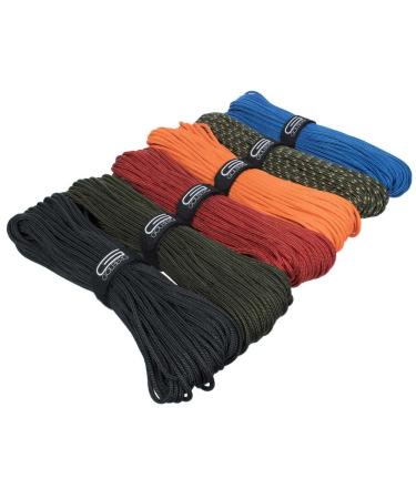 Golberg Premium Polyester Accessory Cord  USA Made Smooth Braid Minimal Stretch Rope  Sizes of 3mm, 4mm, 5mm, or 6mm  Lengths of 25, 50, 100, 250, and 1000 Feet  Compact and Lightweight Cord Black 6mm X 50 Feet