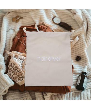 Gogogmee Hair Dryer Storage Bag Hair Dryer Clothes Bag Travel Pouch Travelling Bag Holder Fabric Light Grey - Buy Online on SooperMarket.com