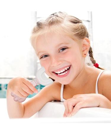 Kids U Shaped Toothbrush - Detachable Silicone Kids Toothbrush Manual 360 Degree Oral Teeth Cleaning Brush with Soft Silicone Head for Kids 2-6 Years Littryee Pink 1 count (Pack of 1) - Buy Online on SooperMarket.com