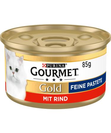 Gourmet PURINA GOURMET Gold Fine Pate wet cat food with beef 12 pack (12 x 85g)