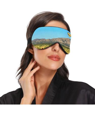 WELLDAY Sunflower Balloon Sleep Mask - Adjustable Night Eye Shade for Men and Women - Buy Online on SooperMarket.com