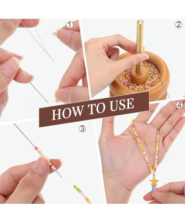 Stainless Steel Curved Needles Set for Jewelry Making - Includes 2 Sizes for String Beading - Buy Online on SooperMarket.com