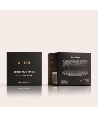 Dime Beauty Detox Mud Mask | Nourishing Dead Sea Clay Facial Mask for Dull Skin | 3.38 oz - Self Care Essentials - Buy Online on SooperMarket.com