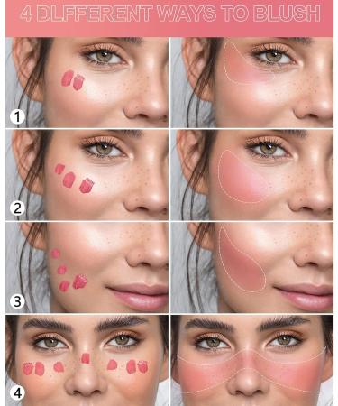 HERBENJOY Cream Blush for Cheeks - Skin Tint Liquid Blush, Lightweight & Smudge Proof - Dewy Finish, Ideal for Mature Skin - #MYSTERY 1 ml (Pack of 1) - Buy Online on SooperMarket.com