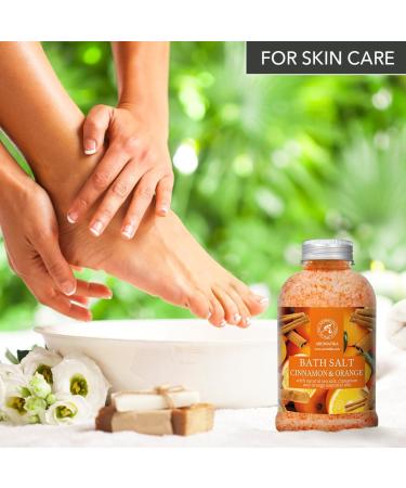 Buy Cinnamon-Orange Bath Salt 21.16 Oz (600g) - Natural Aromatherapy Soak for Relaxation | Body Care & Beauty - Buy Online on SooperMarket.com