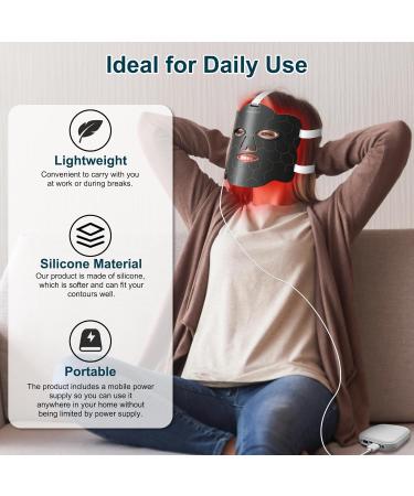 Sthmolepy Red Light for Face Near Infrared LED Light Dual Power Drive Red Light Lamp at Home Gray Gold - Buy Online on SooperMarket.com