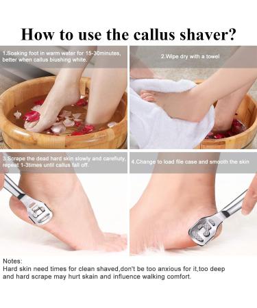 Foot Care Tool Kit with Foot Scrubber Scraper Foot Care Tools for Perfect Foot Care and Pedicure Foot Rasp Kit for Dead Hard Skin - Buy Online on SooperMarket.com