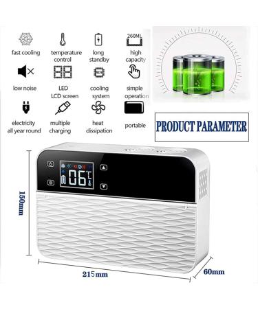 Mini Insulin Refrigerated Box 0-18 c Portable Insulin Cooler Smart Touch Buttons Drug Cooler LCD Display Super Large Capacity for Travel/Eye Drops/interferon/Drug DualCoreVersion-NoBattery - Buy Online on SooperMarket.com