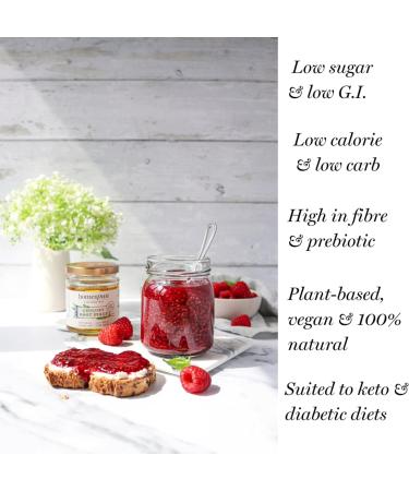 Homespun Chicory Root Syrup - Keto & Low Carb Sweetener - Vegan Honey Alternative - High Prebiotic Fiber - Diabetic Friendly - Plant Based - 2x 200g Glass Jars - Buy Online on SooperMarket.com