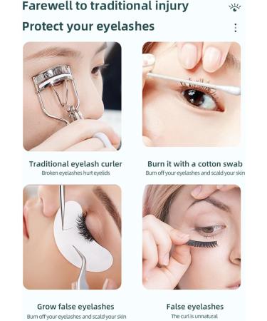 Electric Lash Curler Heated Eyelash Curler Gentle for Makeup - Buy Online on SooperMarket.com