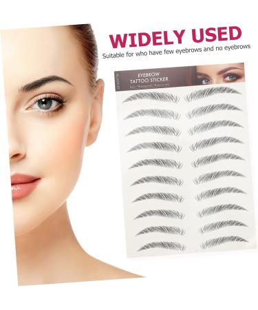 Baluue 24 Pcs Eyebrow Stickers Eyebrows Cosmetics Waterproof Eyebrow Tattoos Eyebrow Grooming Cejas Soy Ink - Buy Online on SooperMarket.com