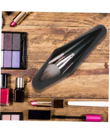 Mikinona 1set Powder Puff Storage Box Make up Travel Egg Rack Silica Gel Black 20X4.8CM - Buy Online on SooperMarket.com