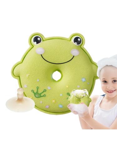 Wontool Shower Ball for Kids - Scrubber Ball for Shower Bath | Honeycomb Design Bathing Accessories for Travel Hotel Bathroom Home and Dormitory Green