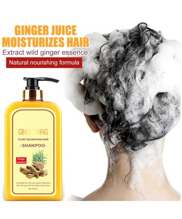 500ml Ginger Hair Regrowth Shampoo for Thickening & Anti-Hair Loss - 2 Pack - Buy Online on SooperMarket.com