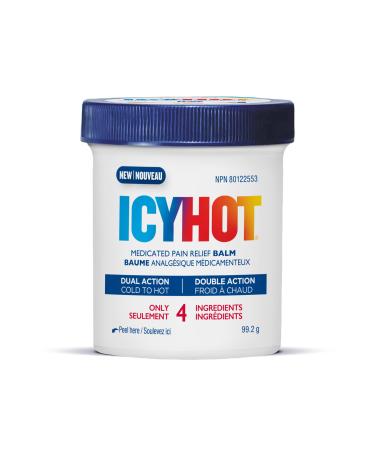 Icy Hot Medicated Pain Relief Balm Relieves Minor Aches and Pains of Muscles and Joints Associated with Arthritis Backache Strains and Sprains Menthol 7.6% Methyl Salicylate 29% 99.2g Jar