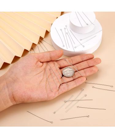 Pandahall 100pcs 22 Gauge Stainless Steel Open Eyepins 2 Inch for DIY Jewelry Making - Buy Online on SooperMarket.com
