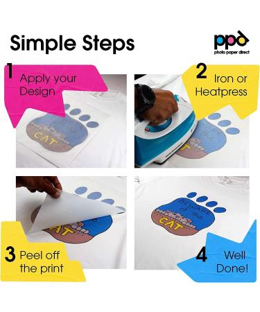 PPD Premium Light T-Shirt Transfer Paper - 40 Sheets, 8.5x11 - PPD001-40 - Buy Online on SooperMarket.com