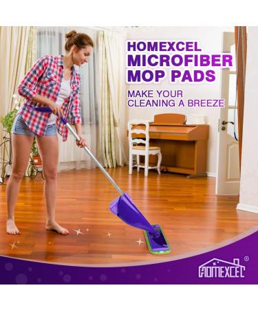 Microfiber Mop Pads for Swiffer Wet Jet - Reusable & Machine Washable - Pack of 4 - Buy Online on SooperMarket.com