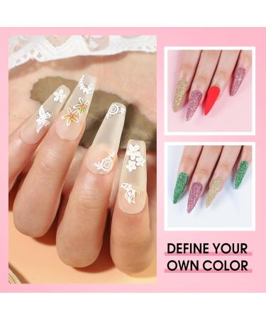 Acrylic Nail Kit with UV Light & Drill - Complete Beginner Set for Nail Art & DIY at Home | Professional Glitter Powder & Nail Tips | Perfect Gift for Women - RJ0357 - Buy Online on SooperMarket.com