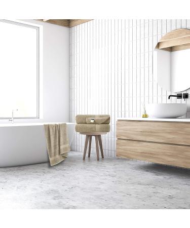 Oakias 2 Pack Luxury Beige Bath Sheets - 35 x 70 Inches, 600 GSM Extra Large Towels - Buy Online on SooperMarket.com