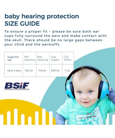Banz Bubzee Baby Ear Defenders 0-36 Months Sports | Noise Cancelling Headphones for Babies and Toddlers | Size Adjustable - Buy Online on SooperMarket.com