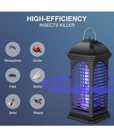 Luuguyi 360 UV Electric Mosquito Trap - Toxic-Free Insect Killer for Bedroom & Garden | 4000V Lamp with Cleaning Brush - Buy Online on SooperMarket.com