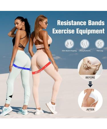 Set of 5 Resistance Loop Exercise Bands for Home Gym Workouts - Elastic Workout Bands for Strength Training - Fitness Accessories for Women and Men - Buy Online on SooperMarket.com