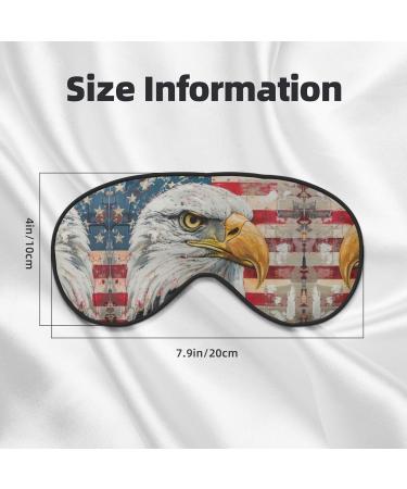 Patriotic Eagle Soft Sleep Eye Mask | Breathable Eye Patch for Women | Ideal for Travel & Relaxation - Buy Online on SooperMarket.com