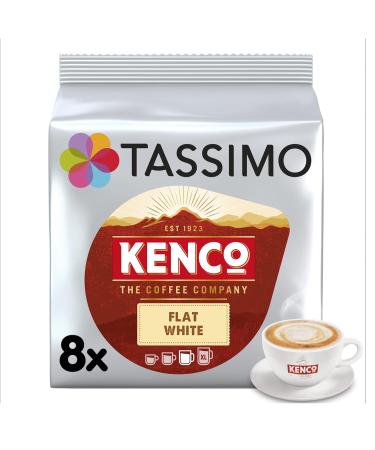 Tassimo Kenco Flat White Coffee Pods - 16 Pods for 8 Servings - Buy Online on SooperMarket.com