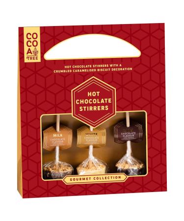 3Pk Hot Chocolate Flavour Stirrers Chocaholics - Easy Hot Beverage Enhancement - Drink Upgrade Accessories - Flavorful Drink Enhancers - Chocolate Lover's Delight - Cozy Sips for Every Mood