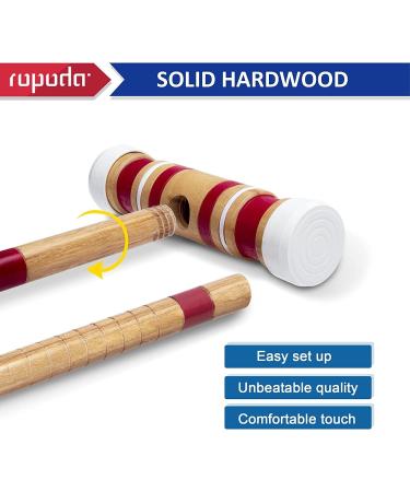 ropoda Six-Player Croquet Set with Wooden Mallets  Colored Balls  Sturdy Carrying Bag for Adults &Kids  Perfect for Lawn Backyard Park and More. - Buy Online on SooperMarket.com