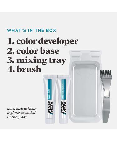 Just For Men Mustache & Beard Dye with Biotin, Aloe, and Coconut Oil - Rich Dark Brown M-47 | Easy Application Brush Included | Healthy Facial Hair Color | 1 Count - Buy Online on SooperMarket.com