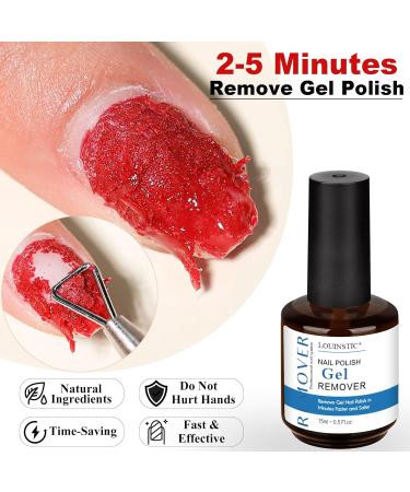 LOUINSTIC Gel Nail Polish Remover Kit - Quick 2-5 Min Removal Cuticle Oil Latex Tape & Manicure Tools for Perfect Nails - Fast International Shipping - Buy Online on SooperMarket.com