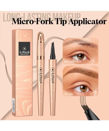 Waterproof Eyebrow Pencil | Long-Lasting & Quick-Drying | B-Hell-Brown - Effortlessly Natural Look | International Shipping Available - Buy Online on SooperMarket.com