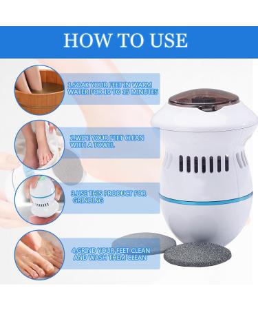 Electric callus remover callus remover foot care device pedicure set foot care callus remover callus remover foot care device with 6 attachments - Buy Online on SooperMarket.com