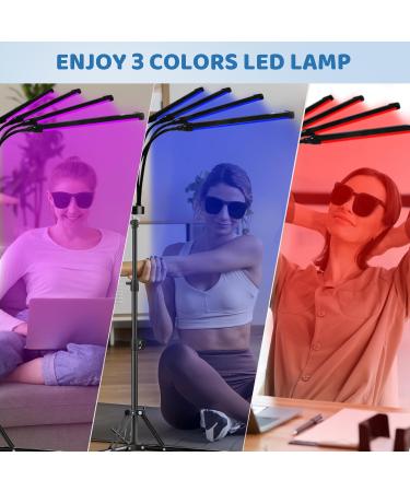 Red Light Lamp 180LEDs Blue Light & Infrared Light with Stand Height Adjustable & Angle Adjustable & Timer Red/Infrared/Blue Light for Home/Office Use - Buy Online on SooperMarket.com