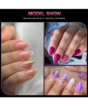 240pcs AOREAM Extra Short Almond Nail Tips Soft Gel Matte Nails - Full Cover Press On Tips for Nails Salon & DIY Short Square-Almond Nails - Buy Online on SooperMarket.com