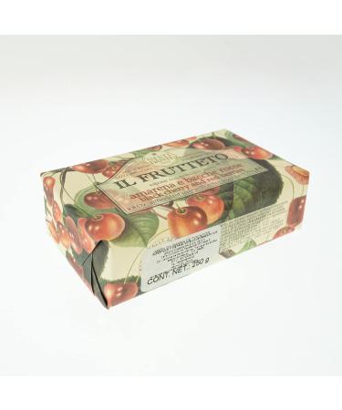 NESTI DANTE Il Frutteto Black Cherry & Red Berries Soap 250g - Luxurious Italian Artisanal Soap for All Skin Types - Shop Internationally - Buy Online on SooperMarket.com