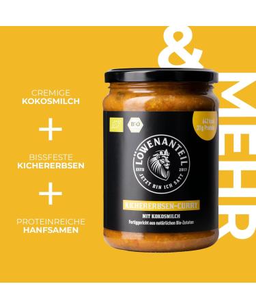 Organic Chickpea Curry Stew - 570g | Vegan Gluten-Free Protein-Rich Coconut Milk & Hemp Seeds - Ready to Eat - Buy Online on SooperMarket.com