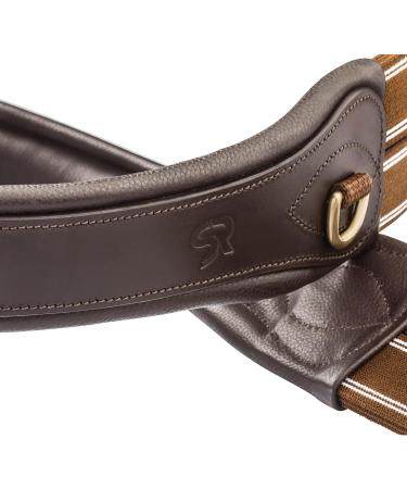 Buy SUNRIDE Soho Anatomical Leather Saddle Girth (130 cm Brown) - D-Ring for Auxiliary Reins - International Shipping Available - Buy Online on SooperMarket.com