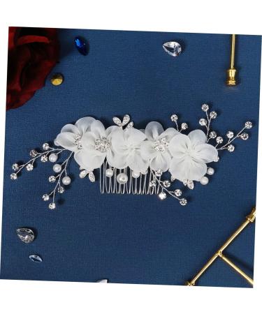 Mikinona Flower Side Hair Comb Girls Hair Accessory Rhinestone Headpiece Hair Jewels for Women Rhinestone Hair Comb Wedding Hair Comb Rhinestones Wedding Dress Bride Hair Piece - Buy Online on SooperMarket.com