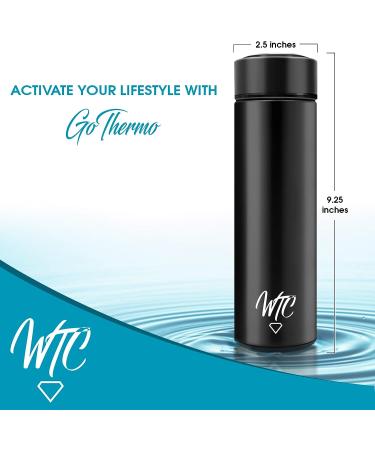 GoThermo Multi-Purpose Travel Tumbler | Fruit & Tea Infuser | Coffee & Water Bottle | Double Wall Stainless Steel Mug by WTC LLC - Angel White - Buy Online on SooperMarket.com