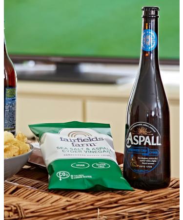 Fairfields Farm Crisps - Sea Salt & Aspall Cyder Vinegar Hand Cooked Potato Crisps 40g | Pack of 10 - Buy Online on SooperMarket.com