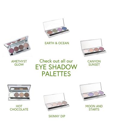 Honeybee Gardens Hot Chocolate Eye Shadow Palette - Vegan, Gluten-Free, Paraben-Free | Natural Ingredients - Net Wt 1.3g - Buy Online on SooperMarket.com