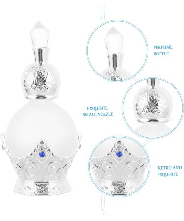 PLAFOPE 1pc Perfume Bottle Scented Cosmetic Sprayer Bottle Refillable Liquid Bottle Empty Perfume Container Mini Spray Bottle Humidifier Empty Glass Composite Material Perfume Rack Travel 9X4X4CM Silver - Buy Online on SooperMarket.com