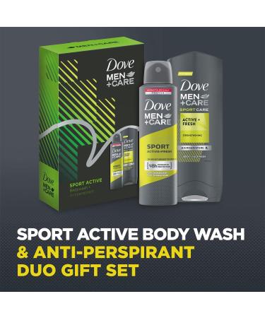 Dove Men+Care Sport Active Duo Gift Set For him Body Wash 250ml & Deo 150ml Stocking Filler Christmas Gift for Him Multi Regular - Buy Online on SooperMarket.com