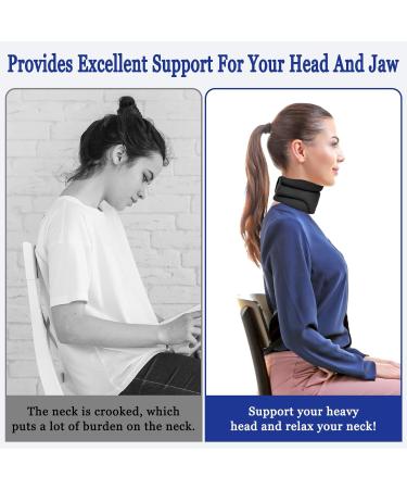 Cervicorrect Neck Brace for Snoring Neck Brace for Pain Relief Adjustable Soft Support Collar Can Be Used During Sleep Wraps Aligns and Stabilizes Vertebrae Relieves Pain and Pressure in Spine - Buy Online on SooperMarket.com