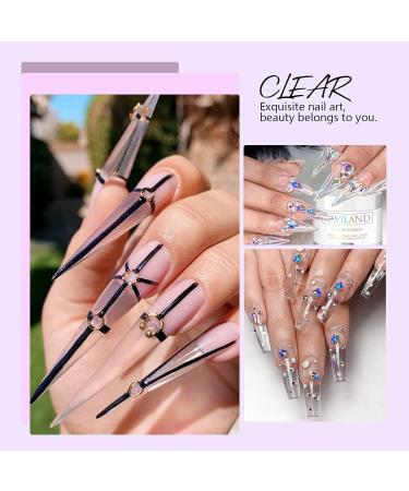 Saviland 30g Clear Acrylic Powder for Professional Nail Extension and 3D Art - No Lamp Needed - Buy Online on SooperMarket.com