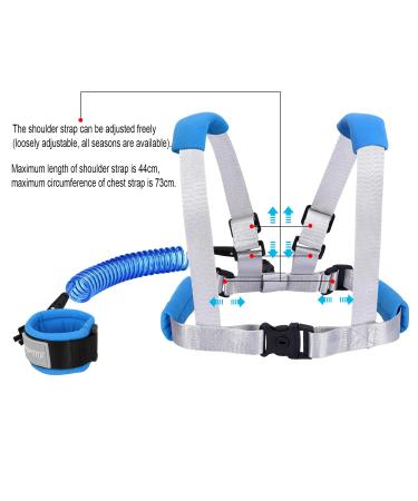 Blisstime 2 in 1 Toddler Leash - Anti Lost Wrist Link for Toddlers - Blue - Buy Online on SooperMarket.com