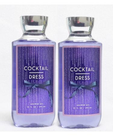 Set of 2 Bath Body Works Cocktail Dress Shower Gels 10 Ounce Each Limited Edition Holiday 2016